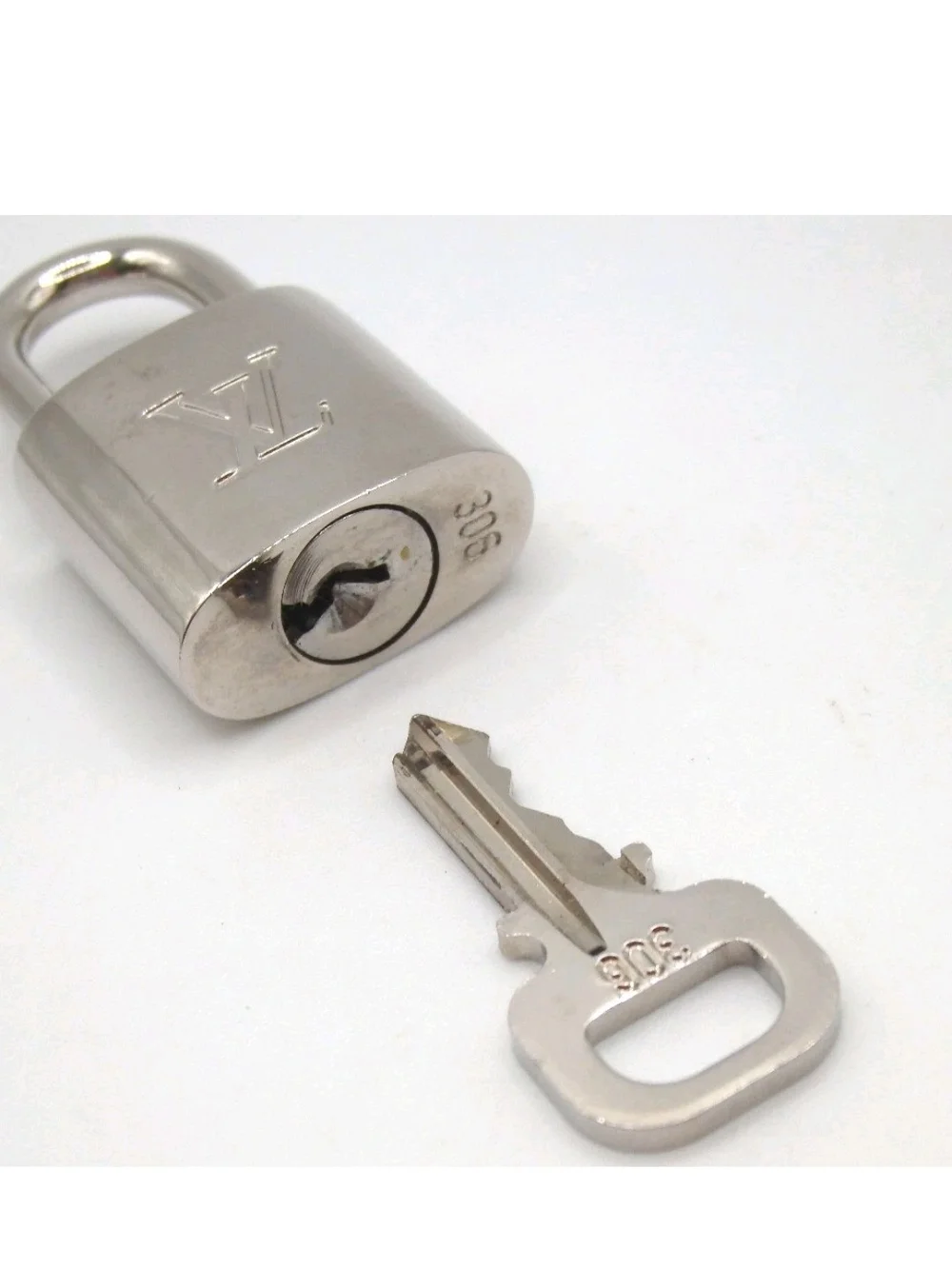 Louis Vuitton Silver Padlock Set with Keys